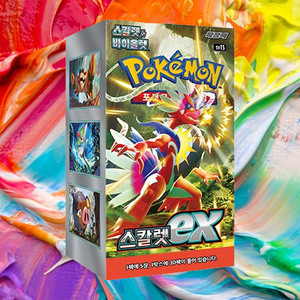 Caja de Expansión Pokémon Scarlet ex, Versión Coreana, Cartas Coleccionables Premium, 30 Paquetes, Colección de Cartas de Anime, Venta al Por Mayor - Product Image 1