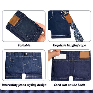 Mini billetera de mezclilla para mujer, monedero pequeño, tarjetero portátil, organizador de efectivo compacto, accesorio diario de moda - Product Image 5
