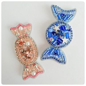 beaded pink tiger lily flower bag charm or keychain seed bead embroidery purse charm pendant <b>keyring</b> for her - Product Image 6