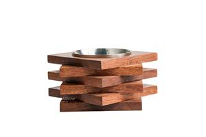 Brûleur Bakhoor islamique moderne Support de Oud enveloppé personnalisé haut de gamme avec accents dorés - Product Image 6