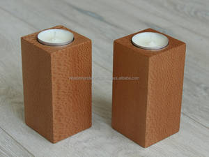 Beautiful Wood Geometric <b>Tea</b> <b>Light</b> Holder with Modern Finish for <b>Christmas</b> and Minimalist Interior Decoration - Product Image 6