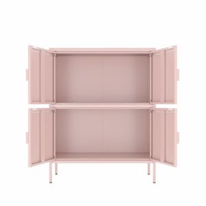 Carrello di Servizio Industriale in Stile Vintage per Casa e Cucina, Carrello Bar Mobile in Legno e Metallo con Vano Portaoggetti - Product Image 4