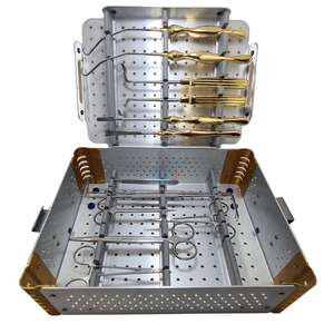 Kit d'instruments chirurgicaux manuels pour rhinoplastie, 13 pièces, chirurgie esthétique nasale, acier inoxydable, par Dentavex - Product Image 1