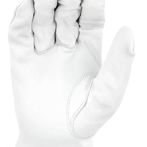 Gants de travail en cuir blanc souple, en cuir de vachette pleine fleur, gants de sécurité avec poignet élastique et manchette courte, OEM, marque privée, vente en gros - Product Image 5