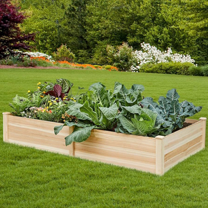 Jardinière surélevée en bois pour l'extérieur avec pieds, jardinière de balcon pour légumes et herbes, bac à plantes surélevé en bois - Product Image 6