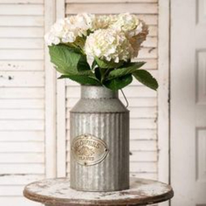 Vintage Stylish Galvanized Metal Pitcher Vase Farmhouse Decorative <b>Jug</b> For Shabby Chic Home Decor & Wedding Use - Product Image 4