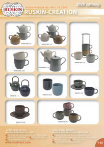 Théière en porcelaine durable avec poignée en bois - Product Image 5