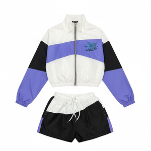 High Quality Comfortable Mens Windbreaker Tracksuits Custom printed logo Windproof and <b>waterproof</b> Fabric Windbreaker <b>set</b> - Product Image 2