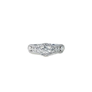 Bague de Fiançailles Minimaliste en Or Massif 10K 14K 18K avec Diamant de Laboratoire Rond et Moissanite, Cadeau de Mariage, Vente en Gros - Product Image 1