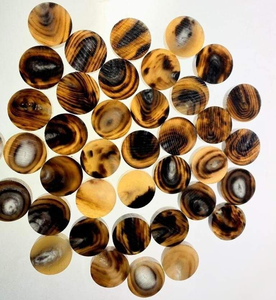 Meilleur bouton-pression en corne de buffle naturelle polie, écologique, fait main, moderne, avec motif rond et trou, du premier fabricant indien de couleur noire - Product Image 6