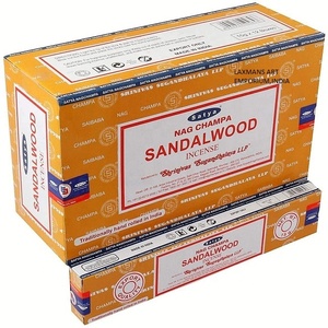 Varillas de Incienso Satya Hechas a Mano, Aroma Sándalo Masala, Paquete de 15 Gramos, Cajas de Madera Aromática Exportadas de la India, Para Todas las Estaciones - Product Image 1