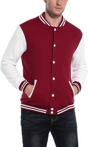 Varsity Style Leather Sleeves High Quality for spring Custom Logo Men's Vintage Wool Chenille Embroidery Baseball Jacket - Product Image 5