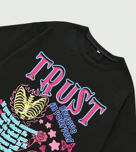 เสื้อยืดคอตตอนคุณภาพสูง ทรงโอเวอร์ไซส์ ไหล่ตก เนื้อผ้านุ่ม สไตล์ลำลอง สตรีทแวร์ สำหรับผู้ชายและผู้หญิง - Product Image 5
