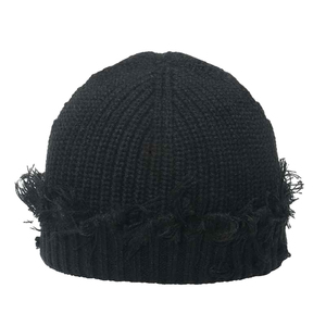 Personalized Logo Breathable <b>Waterproof</b> High Quality Competitive Price Knitted Unisex <b>Beanie</b> Caps 100% Wool Fabric - Product Image 3