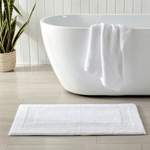 Alfombra de Baño Tommy Bahama Coastal, Color Sólido, de Algodón, con Base de Goma Antideslizante, Rectangular, Gruesa, para Baño - Product Image 1