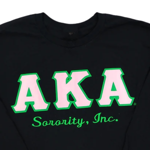   เสื้อสเวตเชิ้ตแขนยาวสีดำปักลายตัวอักษรกรีกสำหรับผู้หญิง ยี่ห้อ Sorority Inc สีดำ - Product Image 5