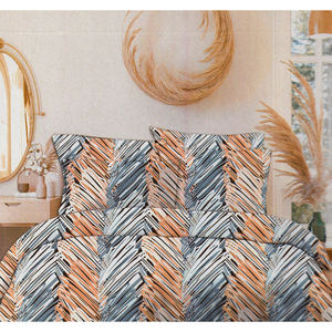 Ensemble de taies d'oreiller en coton à finition moderne et à motifs, literie au look élégant pour chambres de toutes les tailles disponibles - Product Image 1