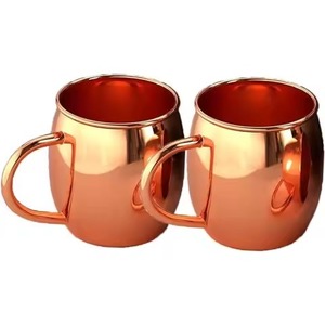Copper Moscow Mule Drinkware Mug Attractive Beverage <b>Cup</b> for Restaurant Supply - Product Image 5