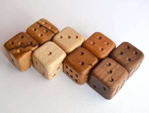 Juego de Dados de Madera con Caja de Almacenamiento, Dados de Madera para Juegos de Mesa, Componente de Juego de Mesa con Dados de Madera - Product Image 2