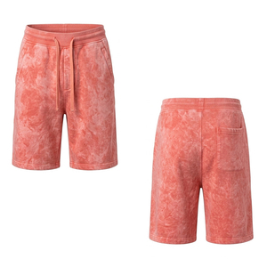 Shorts délavés pour hommes en molleton de coton épais, style vintage, décontracté, streetwear, coupe ample, vente en gros personnalisée, vêtements de mode pour hommes - Product Image 4