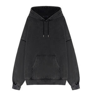 Sweat à capuche vintage pour homme de haute qualité, délavé à l'acide, avec logo personnalisé, best-seller pour l'hiver, prix raisonnable, anti-rétrécissement, motif lettres - Product Image 4
