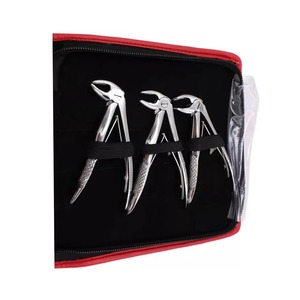 Kit d'instruments chirurgicaux professionnels en acier inoxydable pour l'extraction dentaire manuelle – Forceps et pinces pour 10 dents supérieures et inférieures - Product Image 4