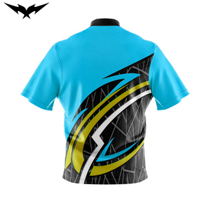 Camiseta de Boliche Personalizada de Primera Calidad, Unisex, Manga Corta, 100% Poliéster, Transpirable, de Secado Rápido, con Cuello en V - Product Image 4