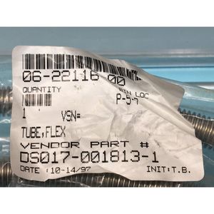 TEL DS017-001813-1 TUBE, FLEX, 127377 - Équipements et pièces semi-conductrices d'occasion fiables à l'échelle mondiale chez - Product Image 1