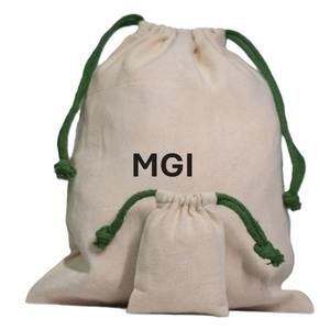 Organic Cotton Printed Muslin Drawstring <b>Bags</b> Custom Logo Large Linen Cotton Dust Packaging <b>Bag</b> for Purse Shoe Handbags Luxury - Product Image 4