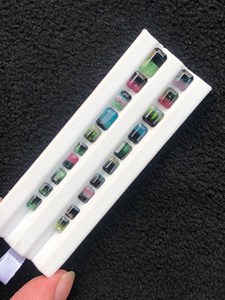 Pierres précieuses naturelles de tourmaline bicolore, facettées, pierres lâches, clarté impeccable, pour la fabrication de bijoux, bagues, pendentifs, boucles d'oreilles, perles, exportation - Product Image 6