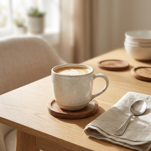 Posavasos Decorativo de Madera Natural, Pieza Decorativa de 4 Pulgadas, Estilo Rústico para Mesa, Ecológico, AG Elements, Decoración del Hogar, Venta al por Mayor - Product Image 6