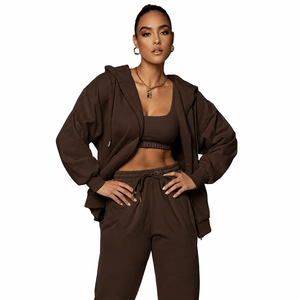 Wholesale Custom Logo 420 GSM Windproof Breathable <b>Athletic</b> French Terry Maternity Active Wear Casual Fitness Acid Wash Printed - Product Image 3