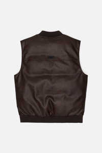 Gilet en cuir vegan style commando - Product Image 3