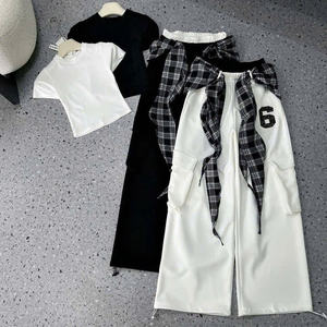 Conjunto de dos piezas largo para verano, ropa deportiva para mujer, moda natural, lavable, embalaje personalizado del fabricante de Vietnam - Product Image 3