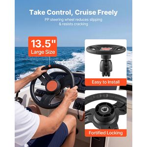 Kit Sistema di Sterzo Idraulico Marino per Imbarcazioni da 200 CV, Pompa Timone a Blocco Bidirezionale 6.9 MPa, Cilindro e Accessori - Product Image 6