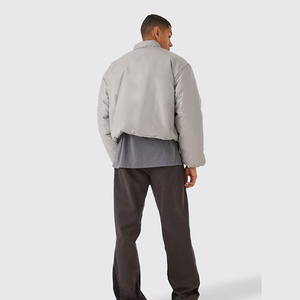 Blouson Homme Respirant et Coupe-Vent à Fermeture Éclair Intégrale, Coupe Droite, Nouvelle Collection Printemps, Vente Chaude, Design Personnalisé Uni avec Deux Poches, Vente en Gros - Product Image 3
