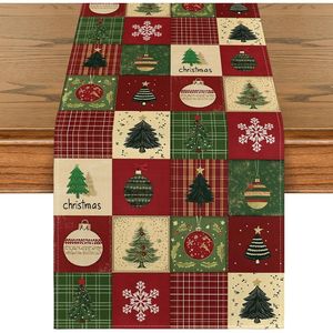 Mode Xmas 210 GSM <b>Table</b> <b>Runner</b> for Christmas Party Decor Home Dining Kitchen Winter Atmosphere Decorative Christmas Gift - Product Image 1