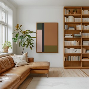 Aqdus Saleem Mango Wood Color-Block <b>Arch</b> Mirror | Eco-friendly & Durable | Modern Minimalist Design | Wholesale - Product Image 3