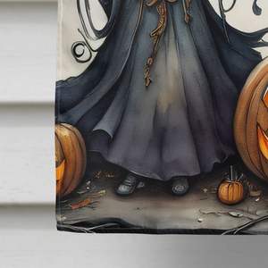 Bandera de Casa de Halloween espeluznante grande, cartel de patio decorativo de Brujas, colgante de pared, poliéster Multicolor para poste de manga de porche - Product Image 4