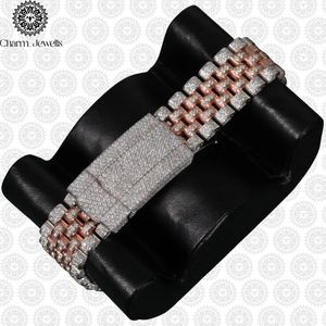 Reloj de Lujo para Hombre Charm Jewells, Caja de Acero Inoxidable de 40 mm, Movimiento Mecánico, Detalles de Diamantes, Correa de Cuero, Resistente al Agua 10 Bar - Product Image 2