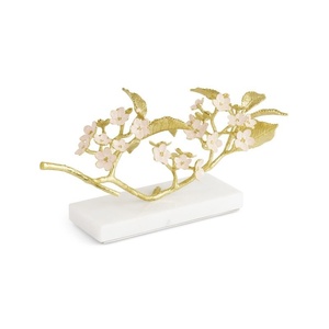 <b>art</b> pieces luxury decor ideas ginkgo leaf centerpiece tray gold table decoration modern luxury accessories - Product Image 1