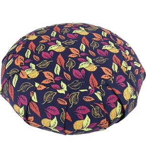 Coussin de méditation plissé rond pour le sol, coussin de yoga confortable avec housse amovible, rembourré de sarrasin - Product Image 3