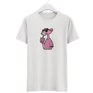 T-shirt personnalisé brodé, design de personnage rose surdimensionné, streetwear unisexe, coton de haute qualité, mode décontractée, usine OEM ODM - Product Image 1