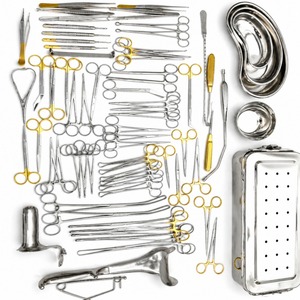 Ensemble d'instruments chirurgicaux réutilisables en acier inoxydable de qualité supérieure Tegra Surgical 67 pièces pour césarienne, obstétrique et gynécologie, certifié CE ISO - Product Image 1