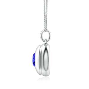 2026 New Arrival Handmade Jewelry <b>Pendant</b> 14K <b>Gold</b> Round Cut 9MM 2.5C IGI Certified Tanzanite Men’s Medallion <b>Pendant</b> With Chain - Product Image 3