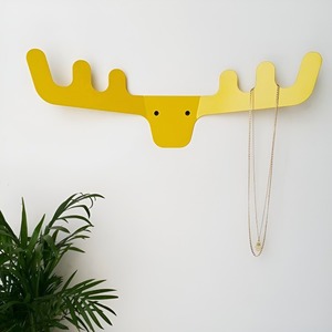 Crochets muraux en métal pour manteaux, serviettes, porte-clés, peignoirs, sacs et parapluies, avec motifs Lune, Nuage, Animal, Cerf, pour salles de bain et portes - Product Image 2