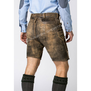 Services OEM, prix raisonnable, shorts pour hommes en daim de chèvre, dernier style, design personnalisé, streetwear, respirant, Lederhosen. - Product Image 6