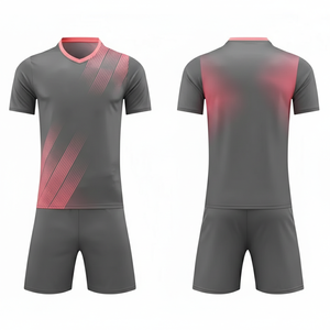 Mens Custom Sports Jersey Short Sleeve Football Uniform Sublimation Print <b>Soccer</b> Training Set Light Weight Activewear - Product Image 1