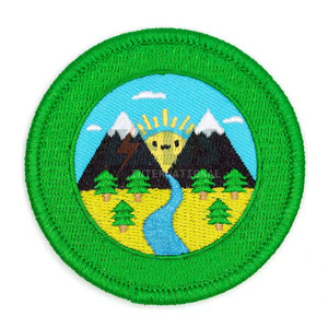 Patch brodé adhésif de haute qualité à bordure Merrow pour marque privée, patch brodé de haute qualité en gros - Product Image 4