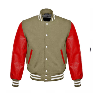 Men's Casual Winter Jacket <b>Button</b> Decoration Fabric Embroidered Athletic Jacket Varsity Jacket Wool Men's Jackets - Product Image 1